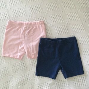 🛍 4/$12✨ 2 pair Carter’s bike shorts XS 4/5